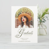 Graduation Fancy Arch Effect Wisteria Flowers  招待状 (スタンド正面)