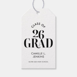 Graduation Favor Tags Class of 2026 Modern ギフトタグ