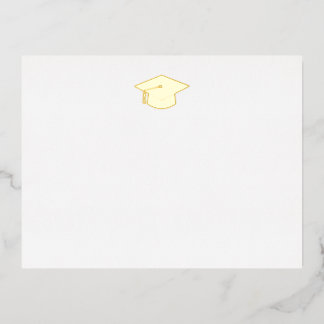Graduation Foil notecard with envelope 箔招待状ポストカード