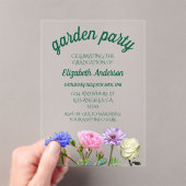 Graduation Garden Party アクリル招待状 (インサイチュ (ポータブル))
