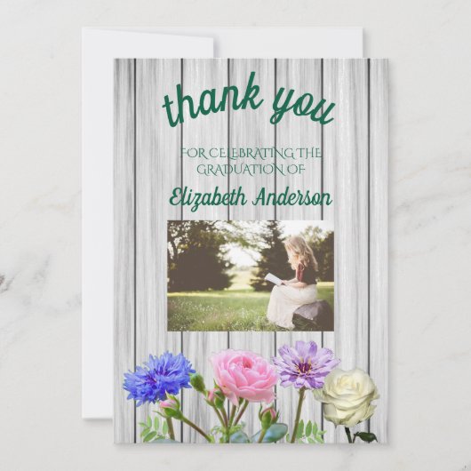 Graduation Garden Party サンキューカード (正面)