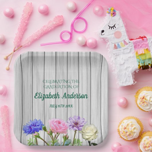 Graduation Garden Party ペーパープレート (パーティー)