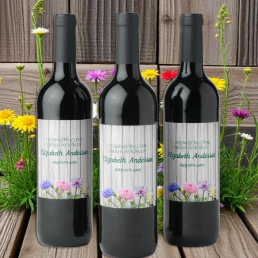 Graduation Garden Party ワインラベル