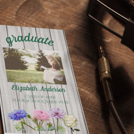 Graduation Garden Party Name Card 名刺