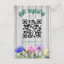 Graduation Garden Party Registry エンクロージャーカード