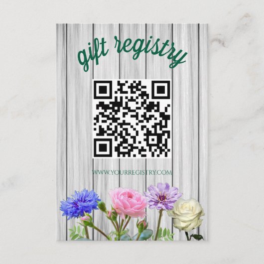 Graduation Garden Party Registry エンクロージャーカード (正面)