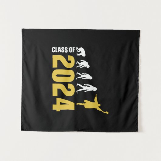 Graduation Gift | Class Of 2024 タペストリー (正面(横))