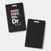 Graduation Gift | Doctor To Be バッジ (正面＆裏面)