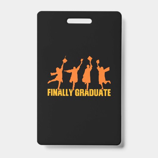Graduation Gift | Finally Graduate バッジ (正面)