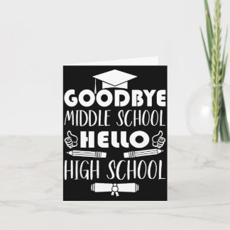 Graduation gift for a little girl going to middleG カード