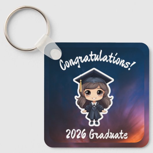 Graduation Gift for Girls Keychain キーホルダー (正面)