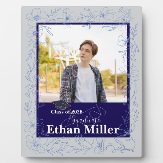 Graduation Gift for Son Photo Keepsake フォトプラーク (正面)