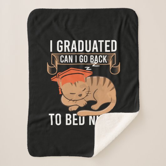 Graduation Gift | I Graduated Can I Go Back シェルパブランケット (正面)