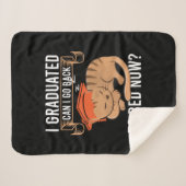 Graduation Gift | I Graduated Can I Go Back シェルパブランケット (正面(横))