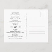 Graduation Gold Diamond Flourish Photo Invitation ポストカード (裏面)