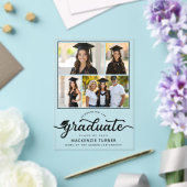 Graduation Grad Photo Collage Acrylic Announcement アクリル招待状 (インサイチュ (ウェディング))