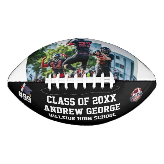 Graduation Graduate Grad Senior Night Class Of  アメリカンフットボール (正面)