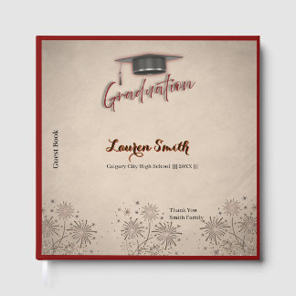 Graduation Guest Book Modern Keepsake ゲストブック