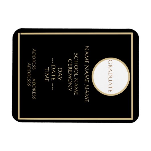 GRADUATION INSERT INVITE MAGNET マグネット (横)