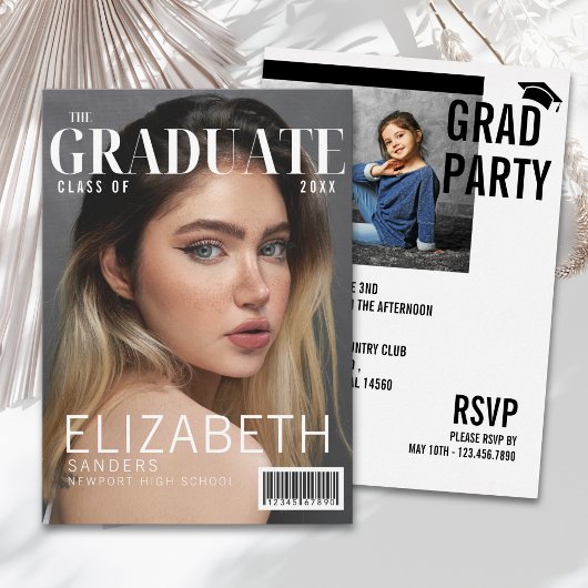 Graduation - Inspired by Magazine Cover 招待状