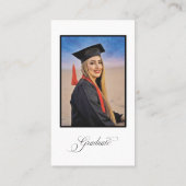 Graduation Invitation Enclosure Card 名刺 (裏面)