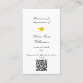 Graduation Invitation Enclosure Card 名刺 (正面)