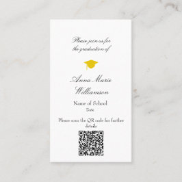 Graduation Invitation Enclosure Card 名刺