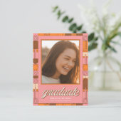 Graduation Invitation | Photo Graduation Party ポストカード (スタンド正面)
