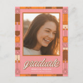 Graduation Invitation | Photo Graduation Party ポストカード (正面)