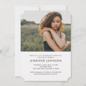 Graduation Invitation with 2 photos 招待状 (裏面)