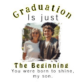Graduation Is Just the Beginning | Proud Mom Quote Tシャツ