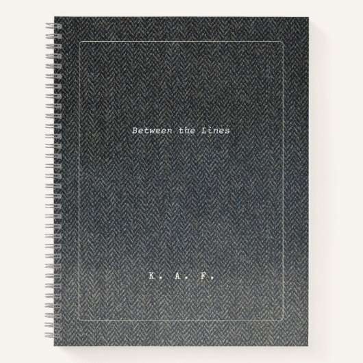 Graduation Journal 'Between the Lines' ノートブック (正面)