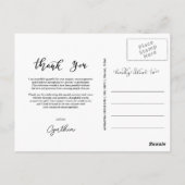 Graduation Love And Thanks Script Photo Collage ポストカード (裏面)