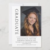 Graduation Modern Photo Template Personalized 招待状 (正面)