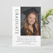 Graduation Modern Photo Template Personalized 招待状 (スタンド正面)