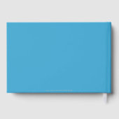 Graduation Monogram Sky Blue Purple White Sign-In ゲストブック (裏面)