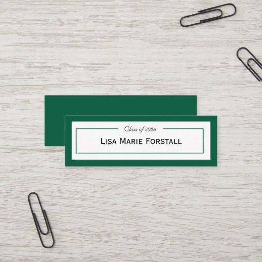 Graduation Name Card スキニー名刺 (正面/裏面インサイチュ)