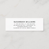 Graduation Name Card Modern Script Silver Cap コーリングカード (裏面)