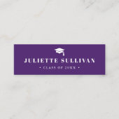 Graduation Name Card | Simple Type Insert Card スキニー名刺 (正面)
