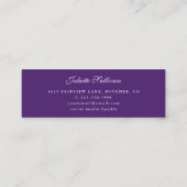 Graduation Name Card | Simple Type Insert Card スキニー名刺 (裏面)