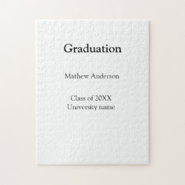 Graduation name class of 20XX university name simp ジグソーパズル