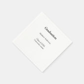 Graduation name class of 20XX university name simp スタンダードカクテルナプキン (角)