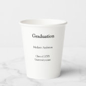 Graduation name class of 20XX university name simp 紙コップ (裏面)