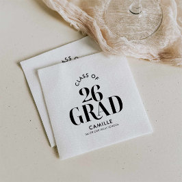 Graduation Napkins Class of 2026 スタンダードカクテルナプキン