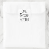Graduation One Degree Hotter Funny College Masters スクエアシール (バッグ)