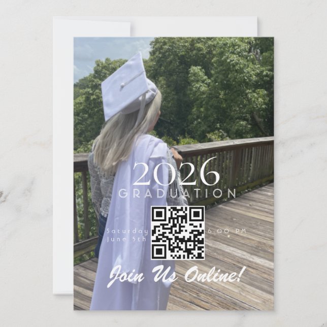 Graduation Online Invitation QR Code 2026 (正面)