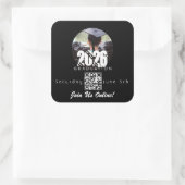 Graduation Online Invitation QR Code 2026 スクエアシール (バッグ)