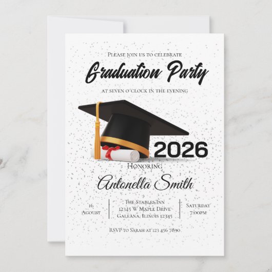 Graduation Party  招待状 (正面)