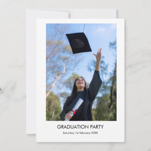 Graduation party 招待状 (裏面)