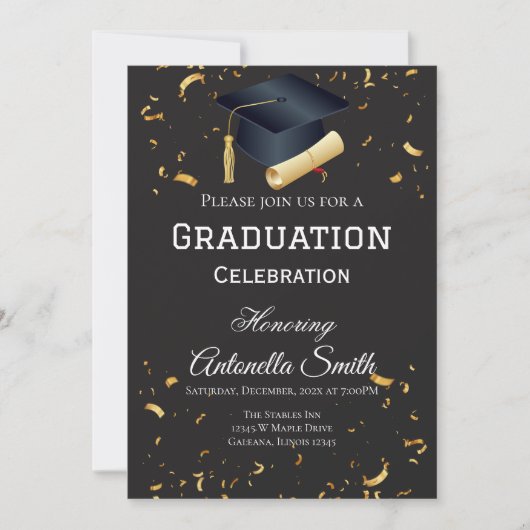 Graduation Party  招待状 (正面)